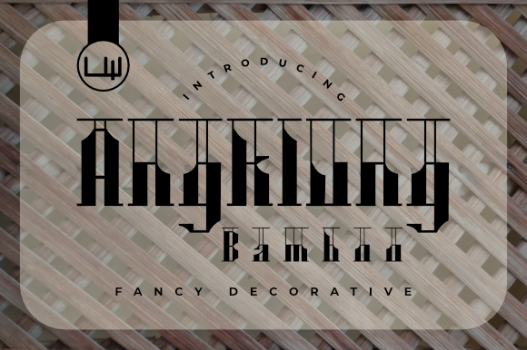 Angklung Bamboo Font: Bold Display Type for Campaigns