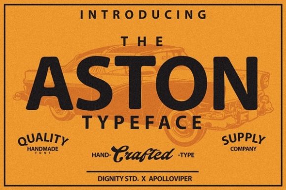 Aston Font: Bold Display Typography for Digital Marketing