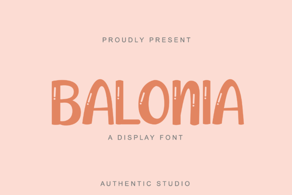 Balonia Font: Bubbly Display Type for Creative Crafts