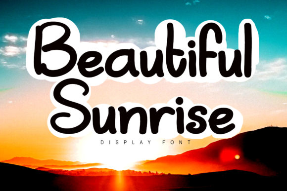 Beautiful Sunrise Display Font for Creative Branding Projects