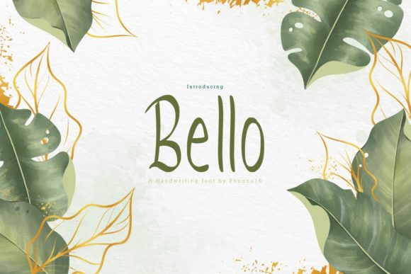 Bello Font: A Sweet and Friendly Display Typeface for Editorial Warmth