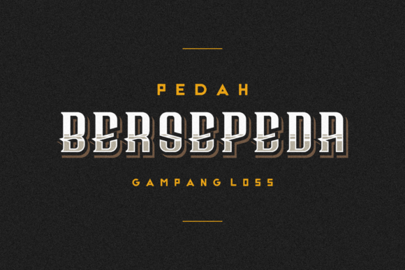 Bersepeda: A Unique Display Font for Editorial Design