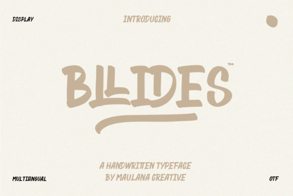 Bllides Font Review: Bold Brushed Display for Editorial Design
