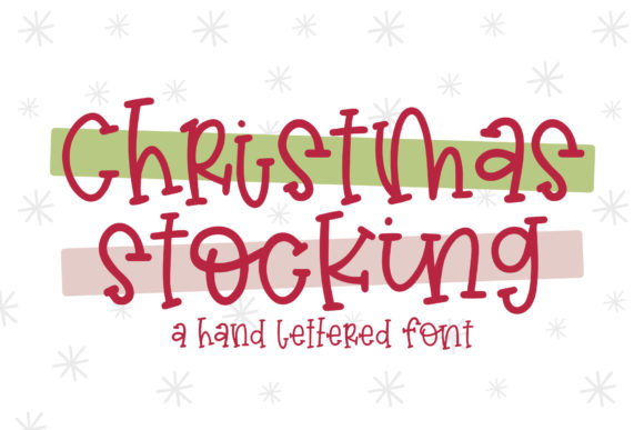 Christmas Stocking Font for Quirky Small Business Branding
