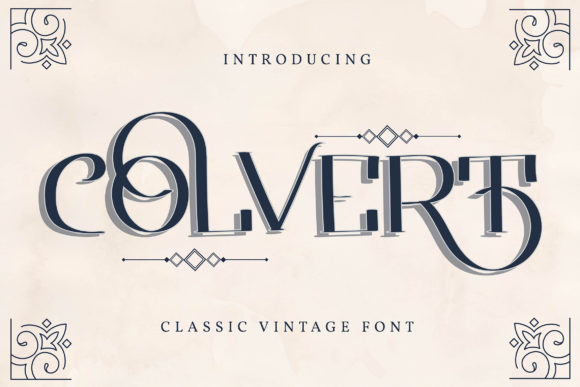 Colvert Font: Vintage Display Type for Handmade Goods