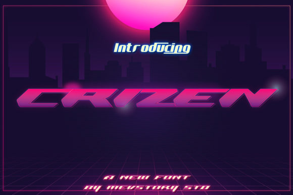 Crizen Font: Bold Sporty Display Typography for Web Design