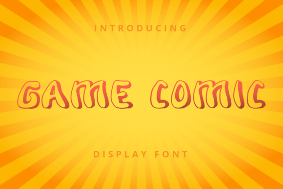 Game Comic: A Cute Thick Display Font for Campaigns