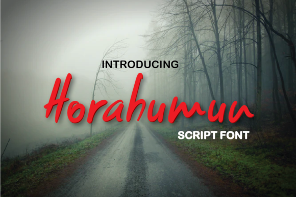 Horahumun Display Font for Handmade Designs