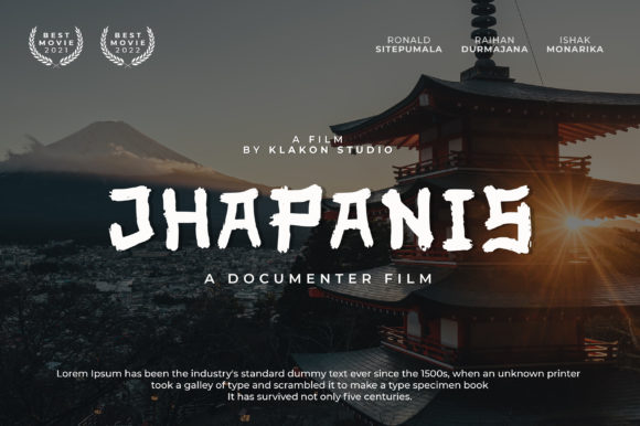 Jhapanis: A Japanese Inspired Display Font for Web Design