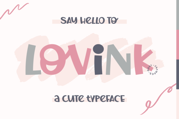 Lovink Font: Whimsical Display Typography for Digital Campaigns