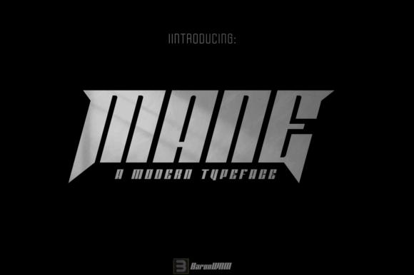 Mane Display Font for Bold, Techno-Inspired Branding