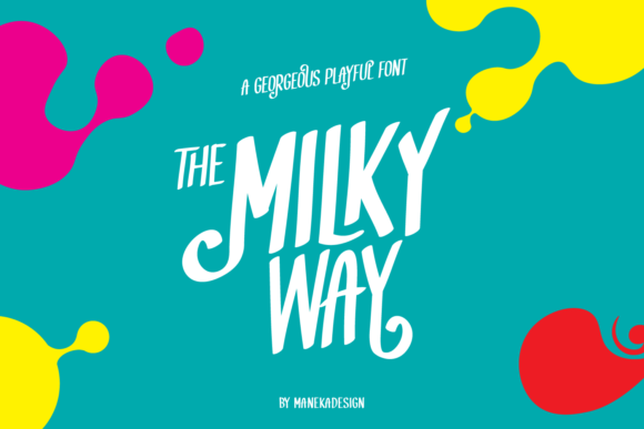 MilkyWay Font: Refreshing Small Business Brand Visuals