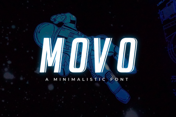 Movo Font: Modern Minimalist Display Typeface for Crafters