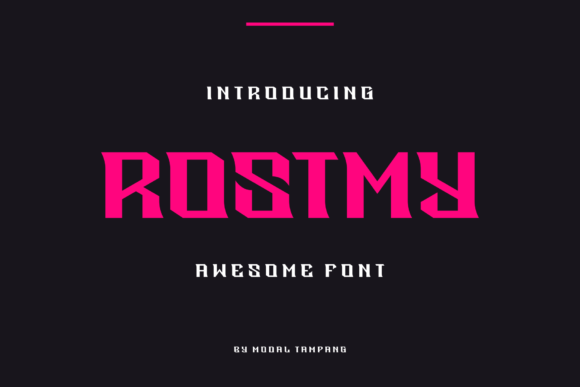 Rostmy Font: Quirky Display Type for Handmade Products
