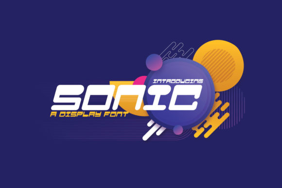 Sonic Display Font for Handmade Creatives