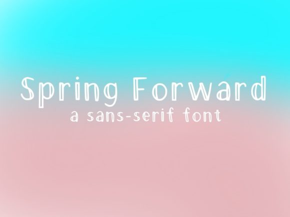 Spring Forward Font for Modern Web Design Layouts