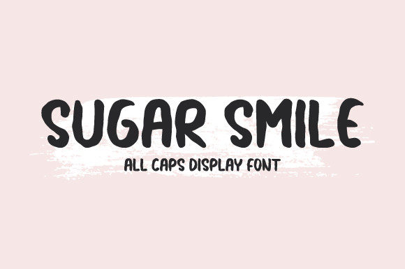 Sugar Smile: A Cute Friendly Display Font