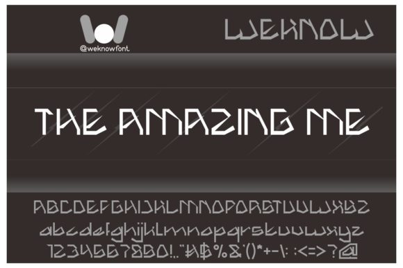 The Amazing Me: A Fun Display Font for Creative Projects