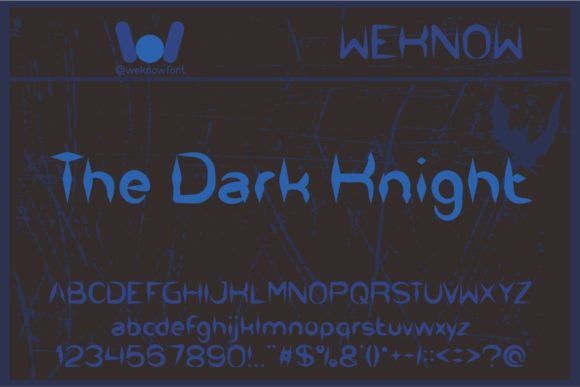 The Dark Knight Font: A Gothic Display Typeface for Editorial Design