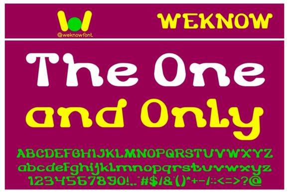 The One and Only Font: A Display Typeface for Campaigns