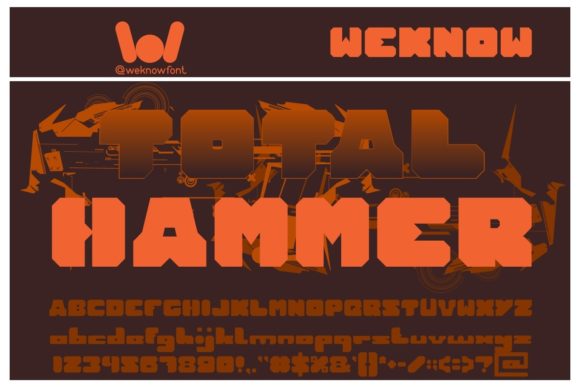 Total Hammer Font: Bold Branding for Small Business